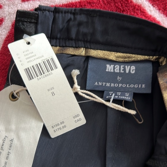 NWT Maeve by Anthropologie Green Feather Skirt - Size 8 - Picture 8 of 11